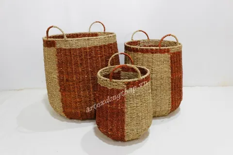 Rattan Export Seagrass Basket - REX-SD1953A-3MC