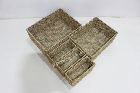 Rattan Export Seagrass Basket - REX-SD1963A-5NA