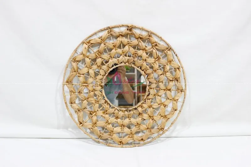 Rattan Export Boho Handmade Woven Wall Mirror for Living Room & Bedroom - REX-SD2001A-1NA