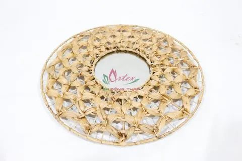 Rattan Export Boho Handmade Woven Wall Mirror for Living Room & Bedroom - REX-SD2001A-1NA