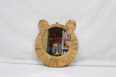 Rattan Export Vietnam Handmade Woven Wall Mirror Supplier OEM Wholesale - REX-SD2004A-1NA