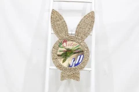 Rattan Export Custom Water Hyacinth & Seagrass Wall Mirrors Factory Direct - REX-SD2012A-1NA