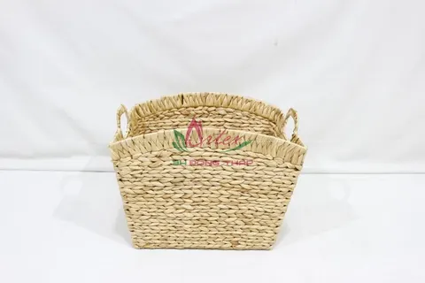 Rattan Export Water hyacinth Storage Basket - REX-SD20201A-3NA