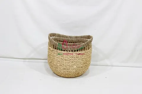 Rattan Export Water hyacinth Storage Basket - REX-SD20218A-3NA