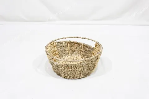 Rattan Export Wholesale Handmade Round Water Hyacinth Tray, Household Good Decoration - REX-SD20368A-1NA