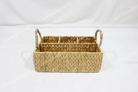 Rattan Export Special Offer Food Serving Tray Water Hyacinth Material Traditional Design Natural Color - REX-SD20389A-1NA