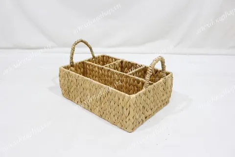 Rattan Export Special Offer Food Serving Tray Water Hyacinth Material Traditional Design Natural Color - REX-SD20389A-1NA