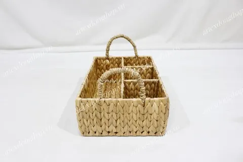 Rattan Export Special Offer Food Serving Tray Water Hyacinth Material Traditional Design Natural Color - REX-SD20389A-1NA