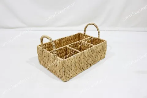 Rattan Export Special Offer Food Serving Tray Water Hyacinth Material Traditional Design Natural Color - REX-SD20389A-1NA