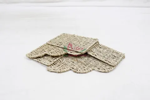 Rattan Export Handwoven Seagrass Storage Basket, foldable magazine basket - REX-SD20694B-1NA