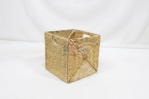 Rattan Export Foldable Natural Woven Storage basket for Home Organization, foldable storage - REX-SD20697A-1NA