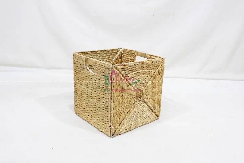 Rattan Export Foldable Natural Woven Storage basket for Home Organization, foldable storage - REX-SD20697A-1NA