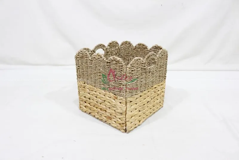 Rattan Export Foldable Natural Woven Storage basket for Home Organization, foldable storage - REX-SD20699C-1NA