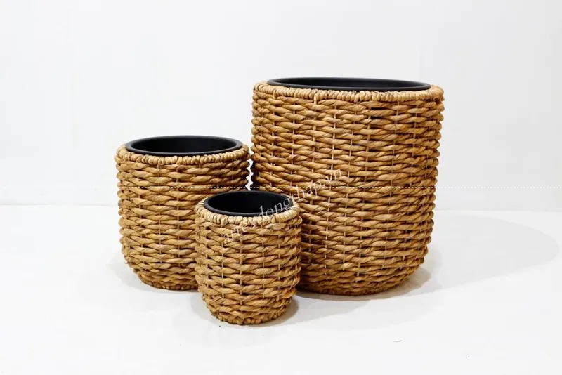 Rattan Export Water hyacinth planter - REX-SD2100A-3NA