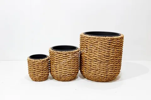 Rattan Export Water hyacinth planter - REX-SD2100A-3NA