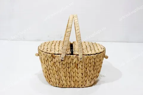Rattan Export Water hyacinth Picnic Basket - REX-SD2134A-1NA