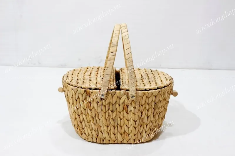 Rattan Export Water hyacinth Picnic Basket - REX-SD2134A-1NA
