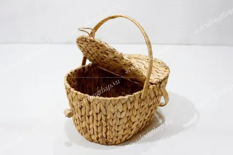 Rattan Export Water hyacinth Picnic Basket - REX-SD2134A-1NA