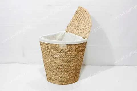 Rattan Export Water hyacinth corner laundry basket - REX-SD4300E-1NA