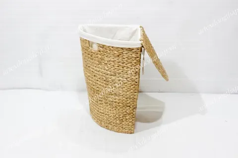 Rattan Export Water hyacinth corner laundry basket - REX-SD4300E-1NA