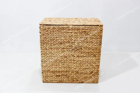 Rattan Export Rect water hyacinth laundry basket - REX-SD4302B-1NA