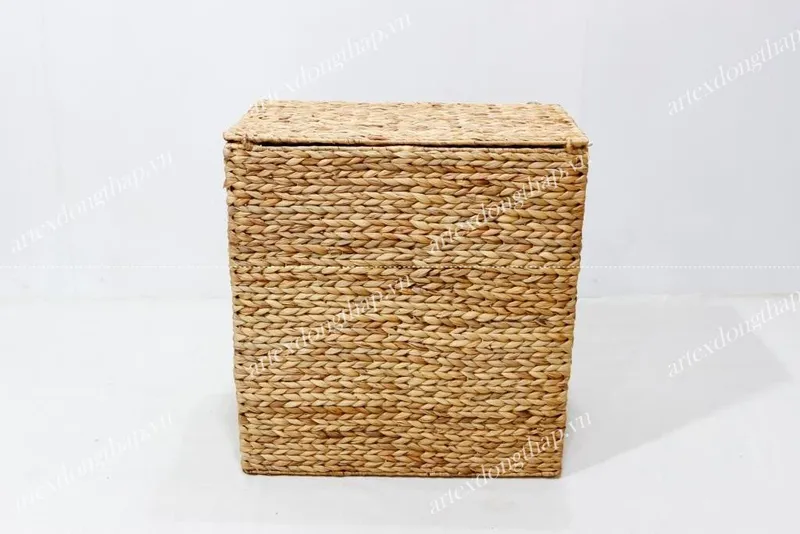 Rattan Export Rect water hyacinth laundry basket - REX-SD4302B-1NA