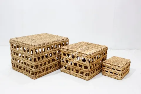 Rattan Export Water Hyacinth Trunk - REX-SD4318A-3NA