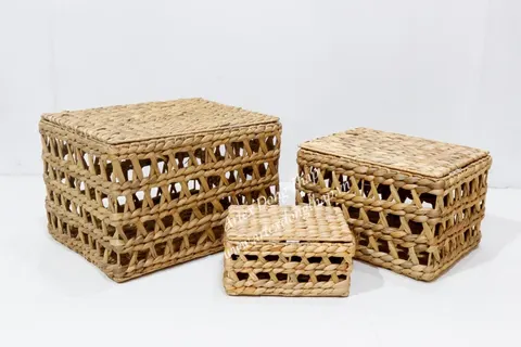Rattan Export Water Hyacinth Trunk - REX-SD4318A-3NA