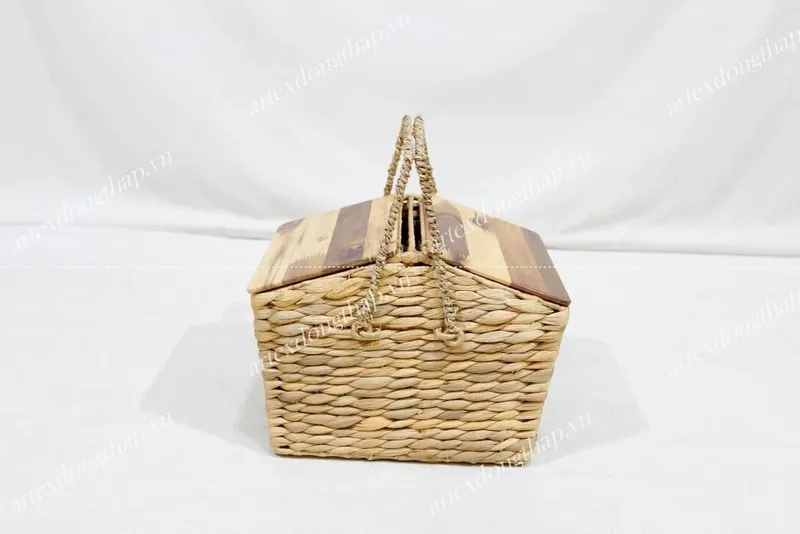 Rattan Export Water hyacinth Picnic Basket - REX-SD4453A-1NA