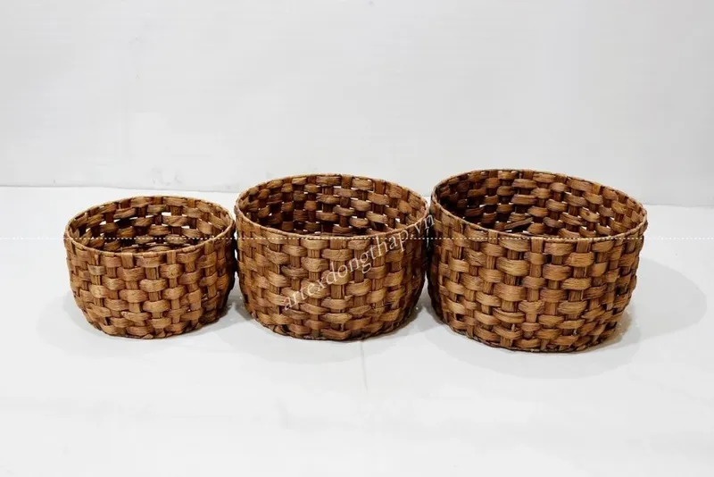 Rattan Export Water hyacinth Basket - REX-SD5174A-3BR