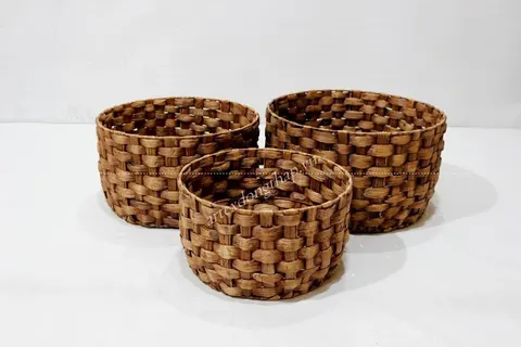 Rattan Export Water hyacinth Basket - REX-SD5174A-3BR