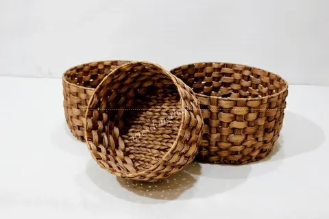 Rattan Export Water hyacinth Basket - REX-SD5174A-3BR