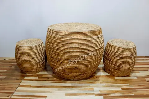 Rattan Export Water hyacinth coffee table - REX-SD5190A-3NA