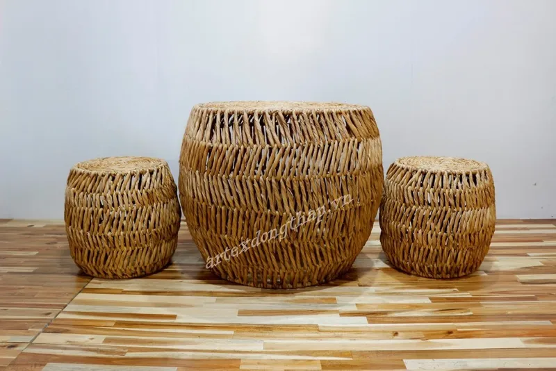 Rattan Export Water hyacinth coffee table - REX-SD5191A-3NA