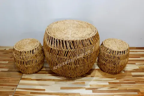 Rattan Export Water hyacinth coffee table - REX-SD5191A-3NA