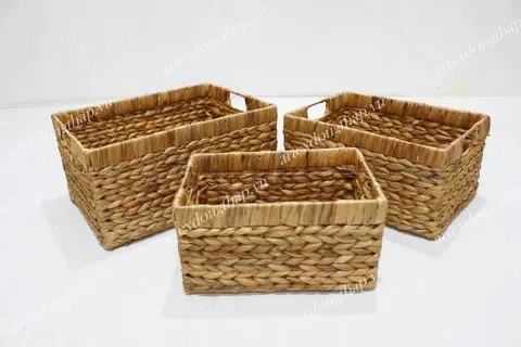 Rattan Export Water hyacinth Basket - REX-SD5217H-3NA