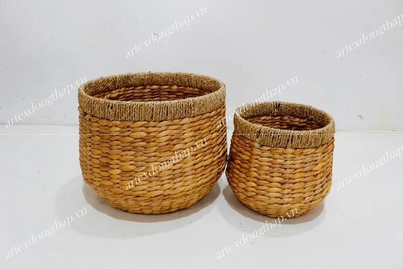 Rattan Export Water hyacinth Basket - REX-SD5360A-2NA