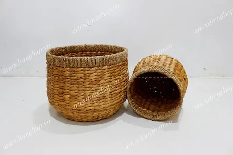 Rattan Export Water hyacinth Basket - REX-SD5360A-2NA