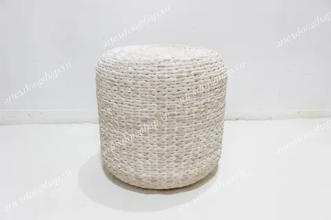 Rattan Export Water Hyacinth Stool - REX-SD6474P-1WH