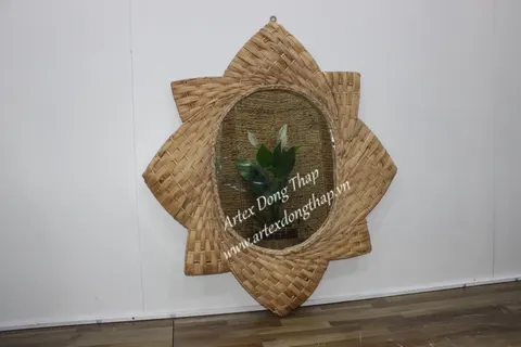 Rattan Export Water Hyacinth Mirror - REX-SD7745A-1NA