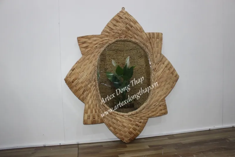 Rattan Export Water Hyacinth Mirror - REX-SD7745A-1NA