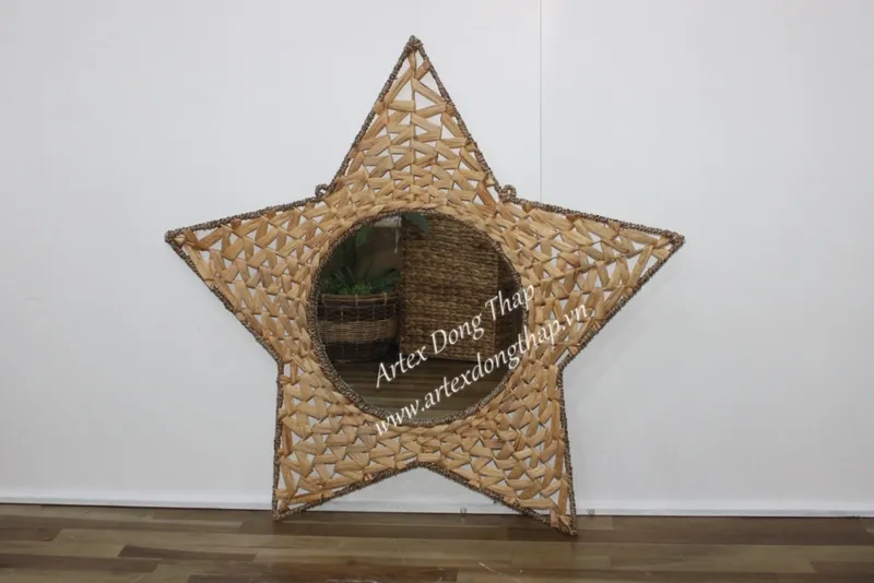 Rattan Export Water Hyacinth Mirror - REX-SD7748A-1NA