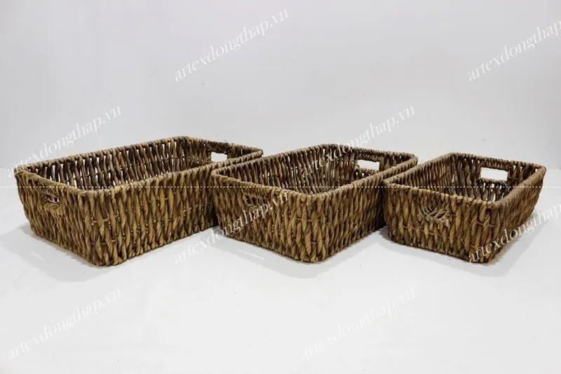 Rattan Export Water hyacinth Basket - REX-SD8181A-3BR05