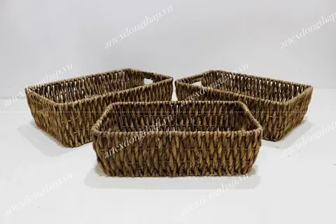 Rattan Export Water hyacinth Basket - REX-SD8181A-3BR05
