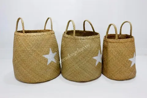 Rattan Export Palm Leaf Basket - REX-SD8677K-3NA