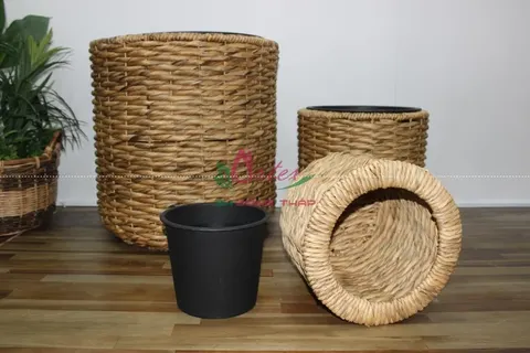 Rattan Export Water hyacinth planter - REX-SD9225A-3NA