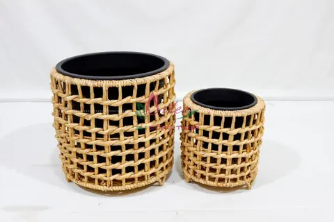 Rattan Export Water hyacinth planter - REX-SD9233A-2NA