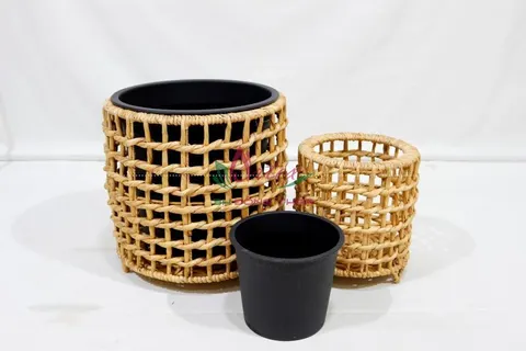 Rattan Export Water hyacinth planter - REX-SD9233A-2NA