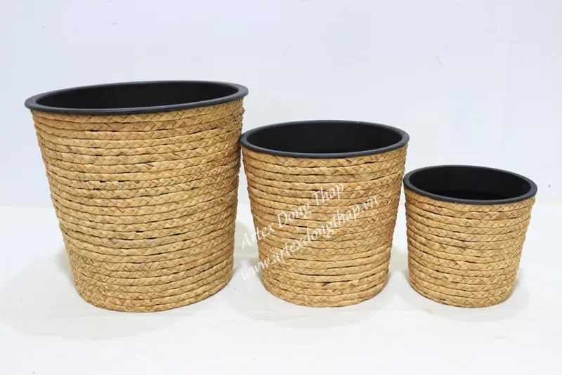 Rattan Export Water hyacinth planter - REX-SD9251A-3NA