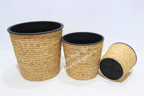 Rattan Export Water hyacinth planter - REX-SD9251A-3NA